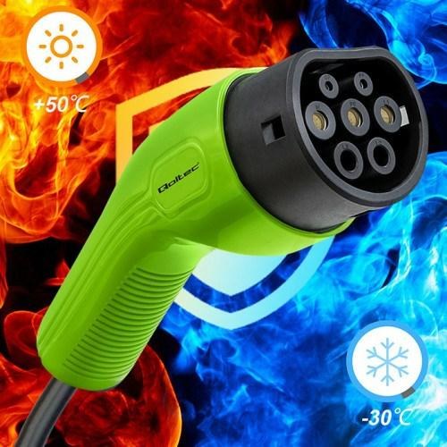 Ladekabel til elbil Type 2 5 m – Qoltec 52472, IP65, 32 A