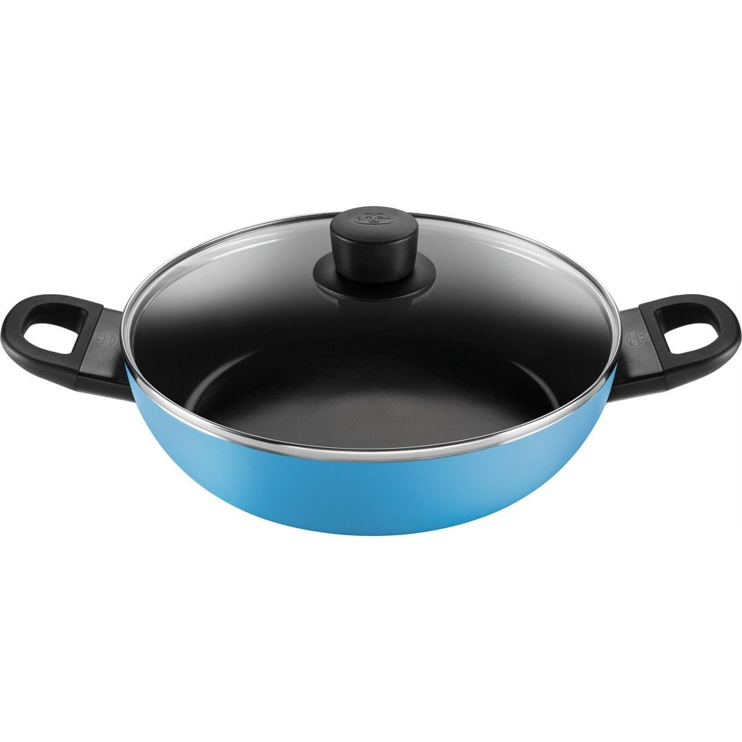 Stegepande dyb med lÃ¥g 28 cm - BALLARINI Caprera, blÃ¥