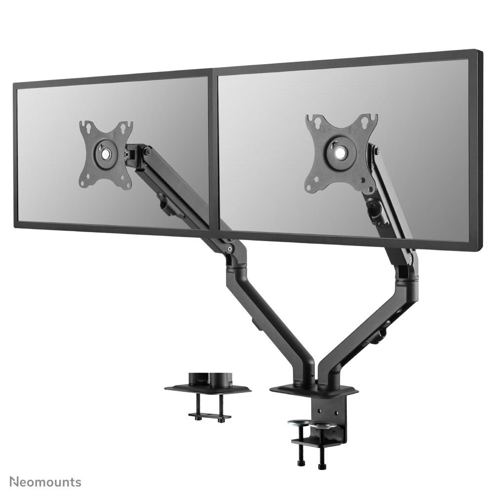Skærmarm til 2 skærme NEWSTAR Neomounts FPMA-D650DBLACK 17-27", gasfjeder billede