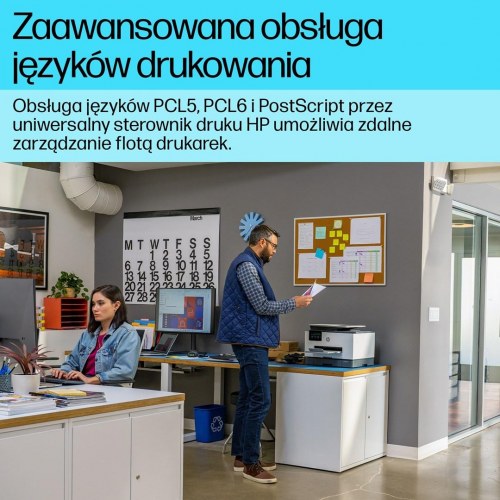 Farvelaserprinter HP OfficeJet Pro 9130b All-in-One med Wi‑Fi og dobbeltsidet print