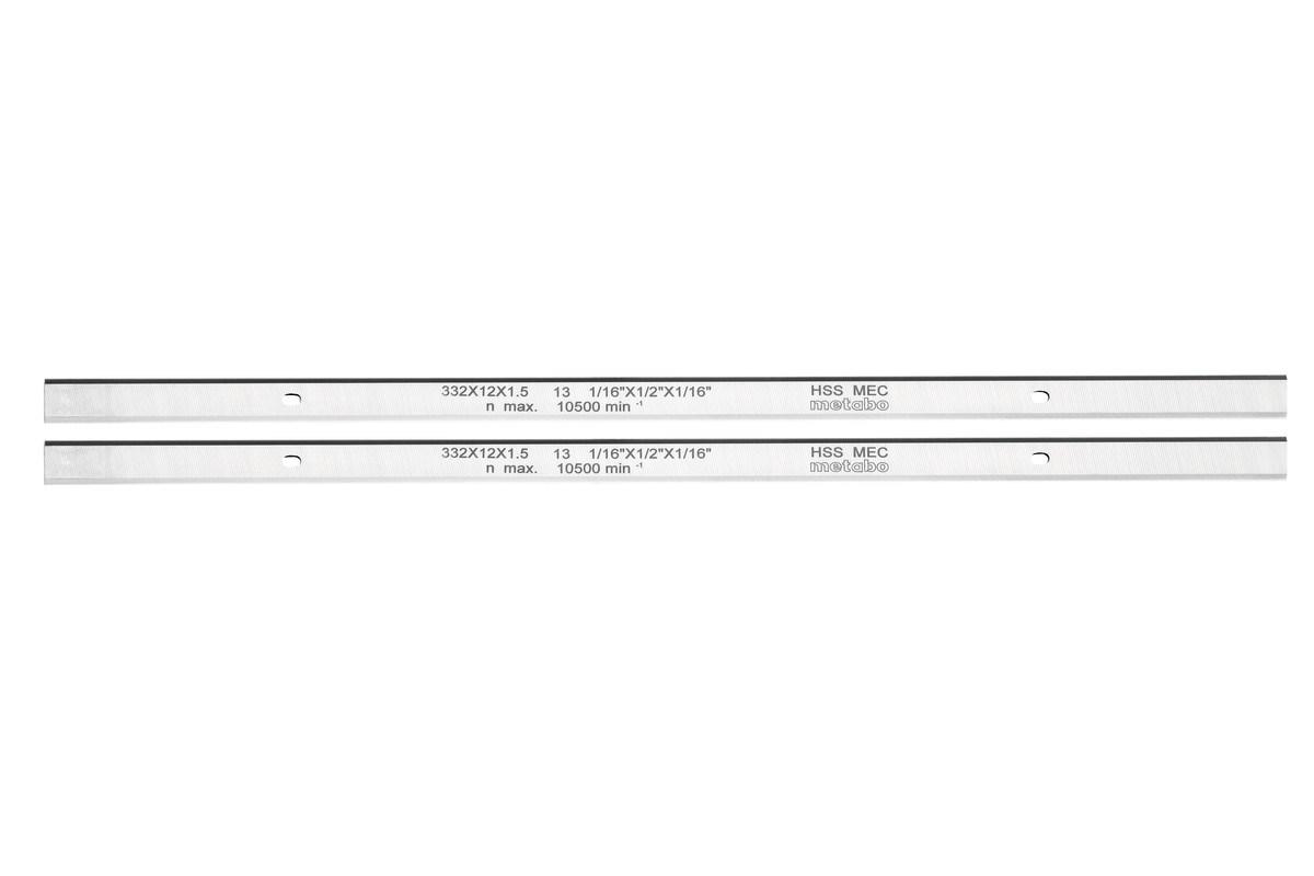 Peiliai HSS DH 330 dvipusiai 2pcs 332x12x1,5mm, Metabo