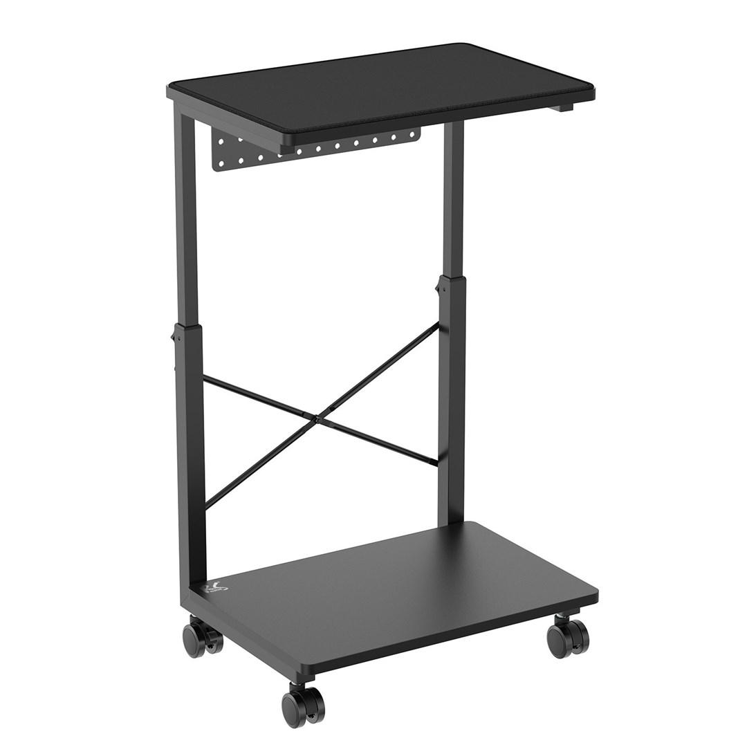 Skærmvogn/CPU-vogn med NanoRS hylde, 80 kg, højdejusterbar 55–85 cm (RS430)