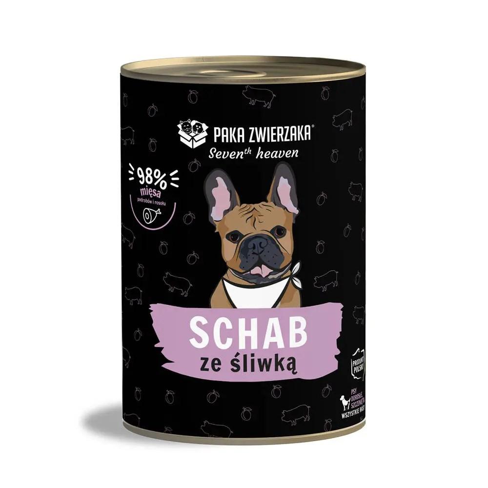 Hundefoder vådfoder PAKA ZWIERZAKA Seventh Heaven – svinekød med blomme, 400 g