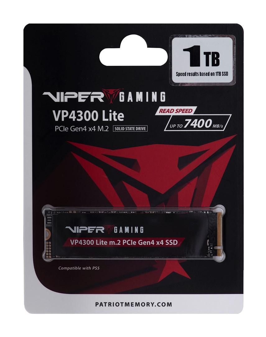 SSD M.2 NVMe 1 TB Patriot Viper VP4300 Lite PCIe 4.0 x4 billede