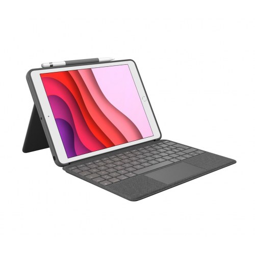 iPad tastatur cover Logitech Combo Touch (Graphite, 10,2")