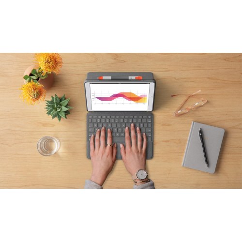 iPad tastatur cover Logitech Combo Touch (Graphite, 10,2")