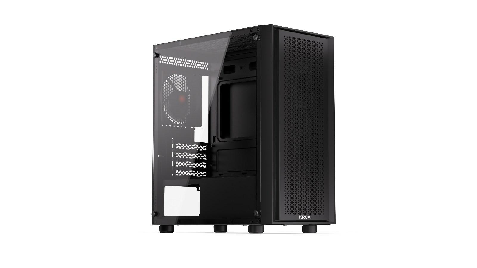 PC kabinet KRUX SCOR mini tower med hærdet glas