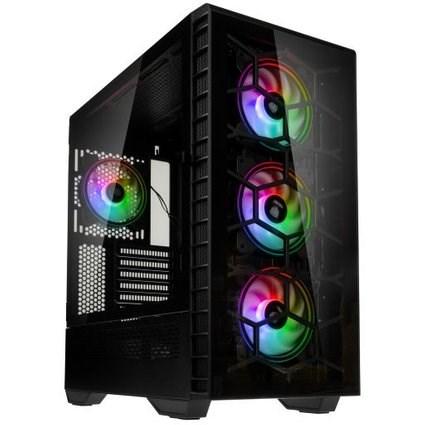 PC kabinet KOLINK Observatory Y ARGB Midi Tower - sort billede