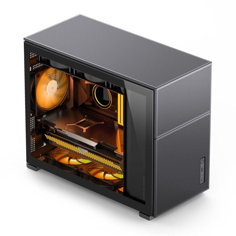 PC kabinet Jonsbo D31 Mesh Micro-ATX med hærdet glas - sort billede