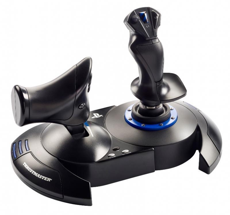 Joystick til gaming Thrustmaster T.Flight Hotas 4 – sort/blå – USB – PC og PS4