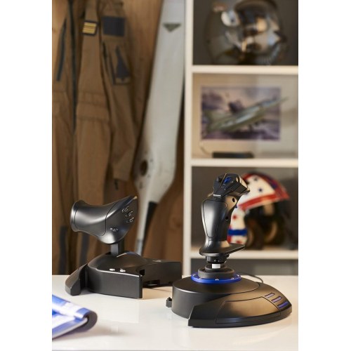 Joystick til gaming Thrustmaster T.Flight Hotas 4 – sort/blå – USB – PC og PS4