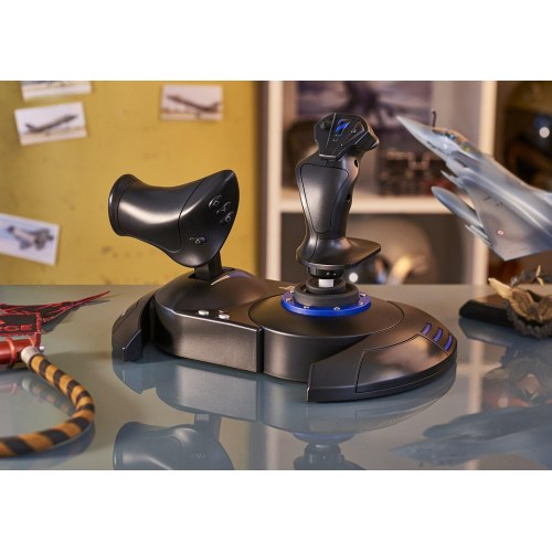 Joystick til gaming Thrustmaster T.Flight Hotas 4 – sort/blå – USB – PC og PS4