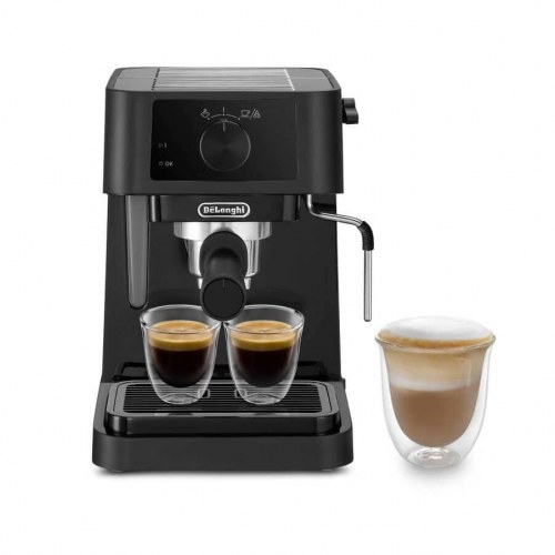 Espressomaskine DeLonghi EC230, 15 bar, mælkeskummer, 1100 W, sort