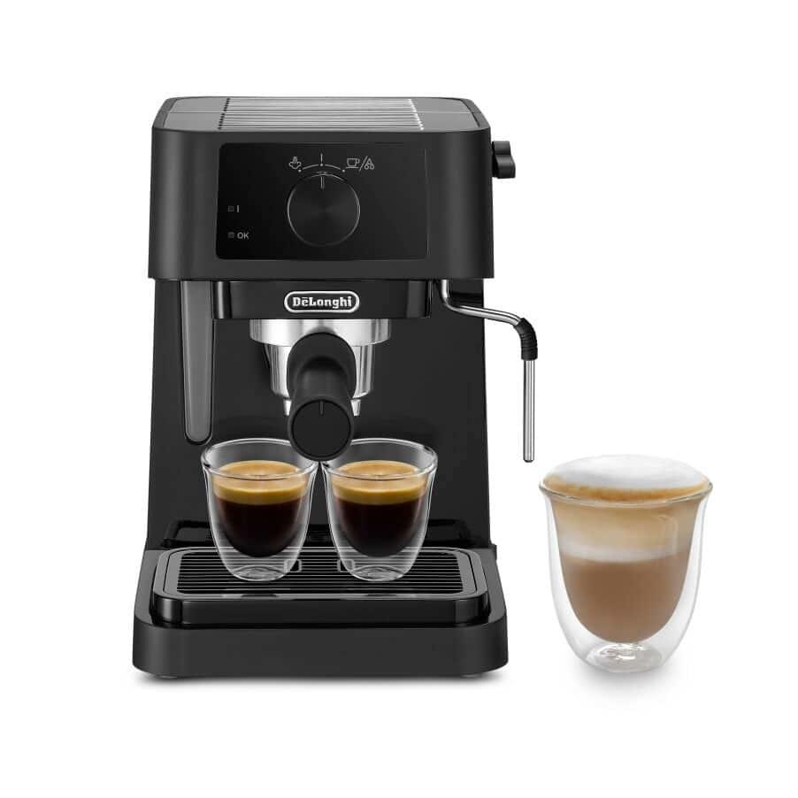 Espressomaskine DeLonghi EC230, 15 bar, mælkeskummer, 1100 W, sort