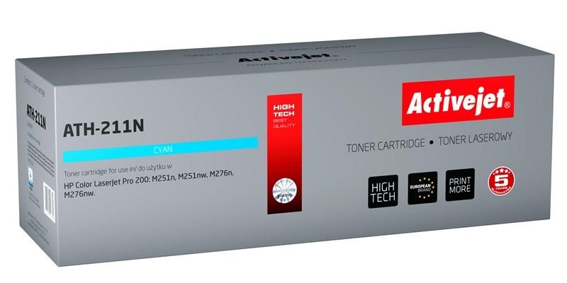 Toner til printer – Activejet ATH-211N, cyan (erstatter HP 131A CF211A / Canon CRG-731C), 1.800 sider