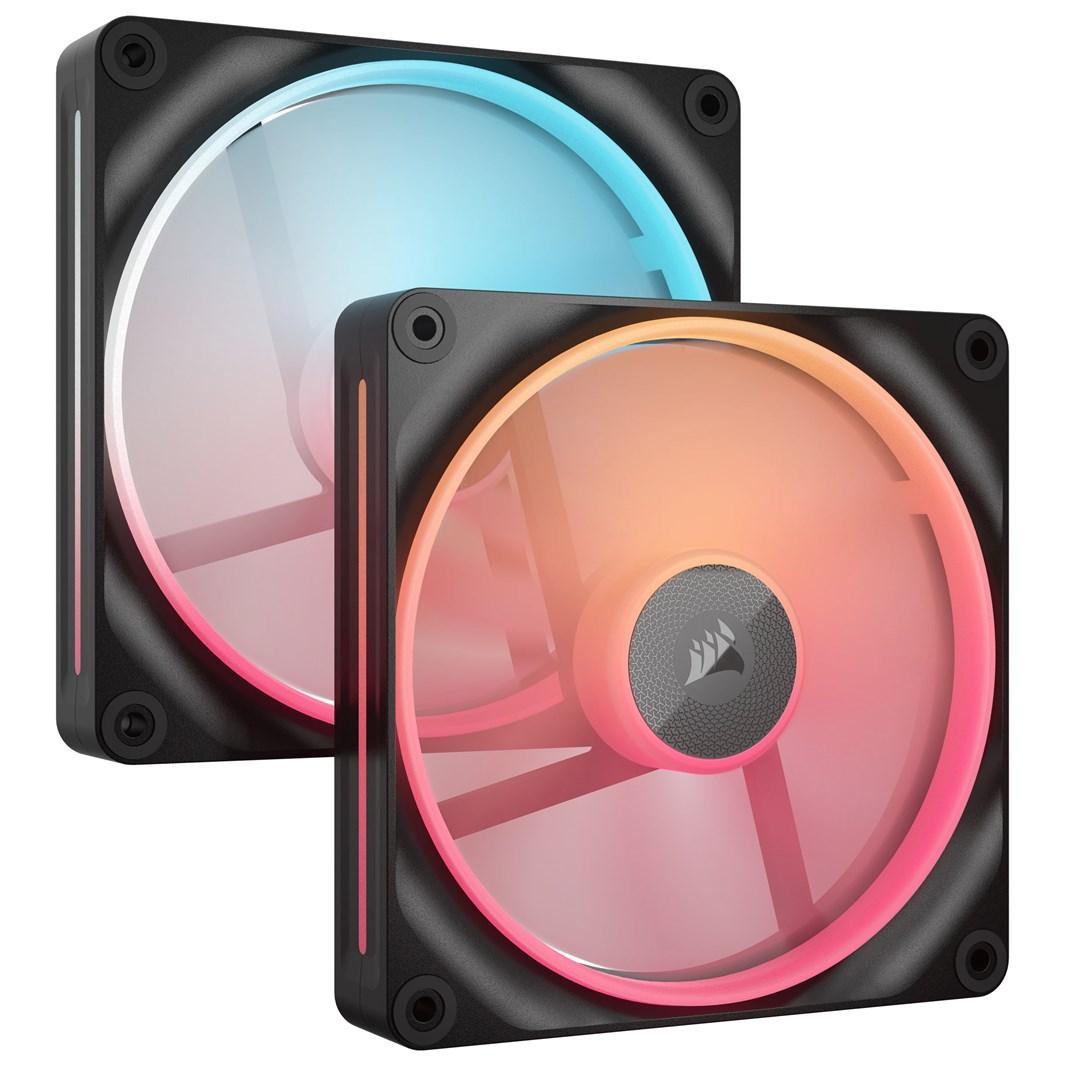PC blæser 140 mm Corsair RGB iCUE Link LX140-R Dual (2-pak) billede