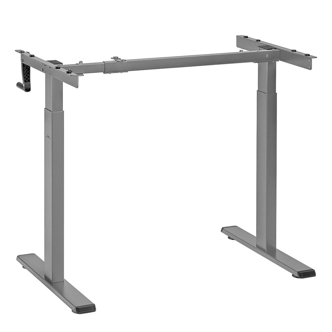 Hæve/sænkebord stel Maclean - manuel, uden bordplade, max 60 kg, højde op til 120 cm (MC-790NG)