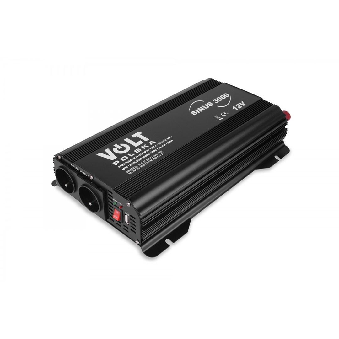 Strøminverter 12V til 230V - Volt Polska Sinus Plus 3000 (1500/3000 W)