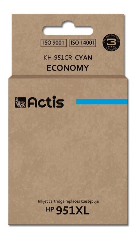 Blækpatron cyan til HP 951XL - Actis KH-951CR, standard, 25 ml billede