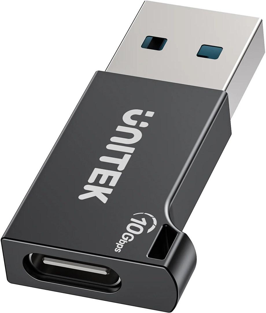 Unitek Adapter USB-A do USB-C 10Gbps czarny A1049ABK01