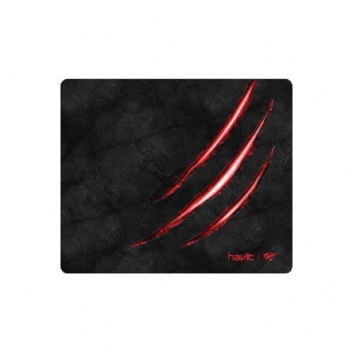 Musemåtte gaming – Havit HV-MP838, sort/rød (25 × 21 cm)