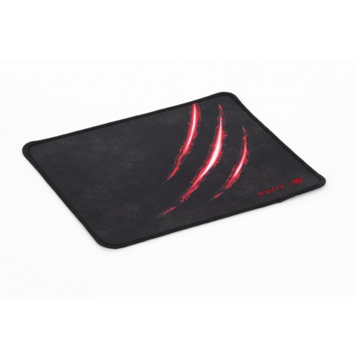 Musemåtte gaming – Havit HV-MP838, sort/rød (25 × 21 cm)
