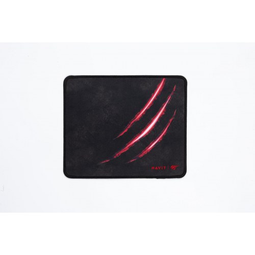 Musemåtte gaming – Havit HV-MP838, sort/rød (25 × 21 cm)
