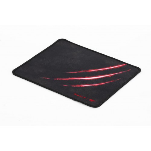 Musemåtte gaming – Havit HV-MP838, sort/rød (25 × 21 cm)