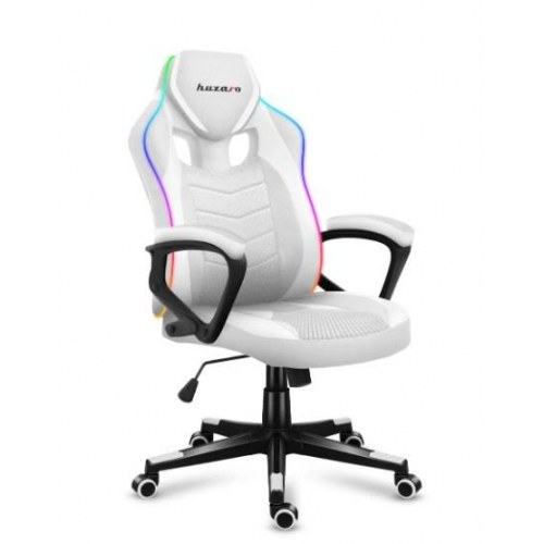 Gamerstol huzaro Force 2.5 RGB White Mesh