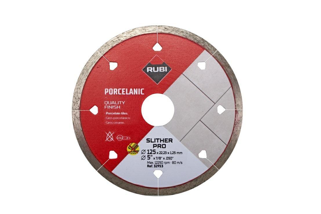 Diamantklinge 125 mm - RUBI Slither Pro til porcelanfliser