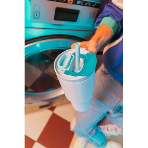 Termokop med sugerør Kambukka Rio Tumbler 950 ml - Frosty Coconut