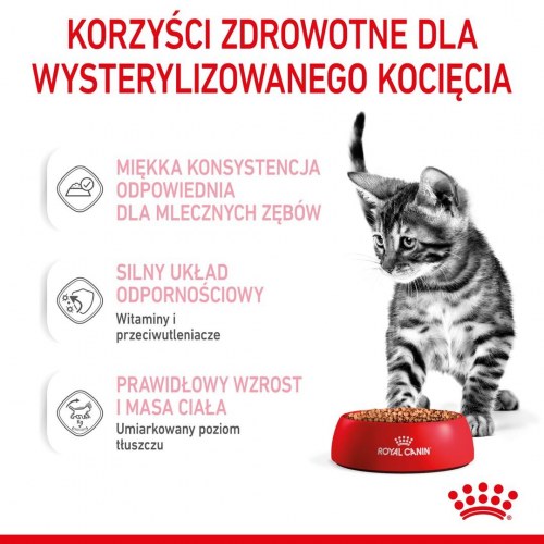 Kattemad vådfoder Royal Canin Kitten Sterilised i sovs 12×85 g