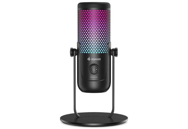 USB kondensatormikrofon DONNER Neotrack LX – sort, RGB billede