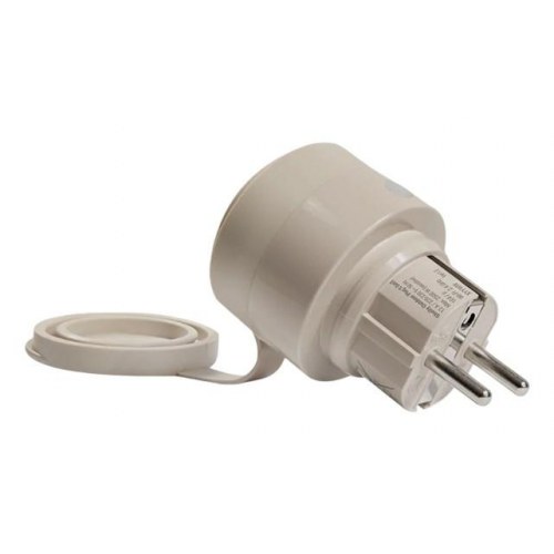 Smart plug udendørs - Shelly Outdoor Plug S Gen3, mocha