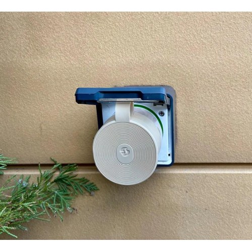 Smart plug udendørs - Shelly Outdoor Plug S Gen3, mocha