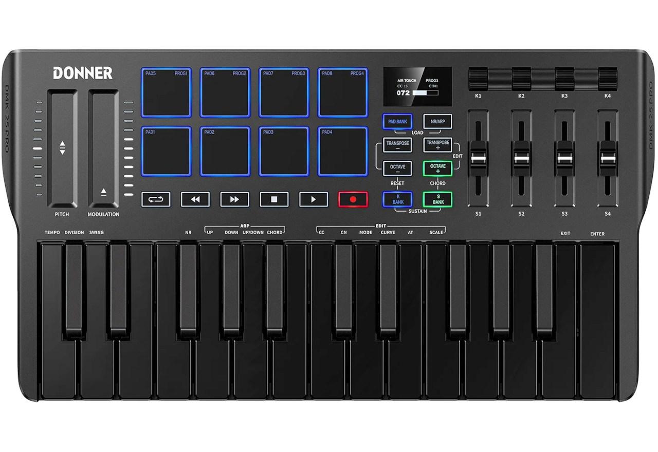 MIDI-keyboard controller Donner DMK-25 Pro, 25 tangenter