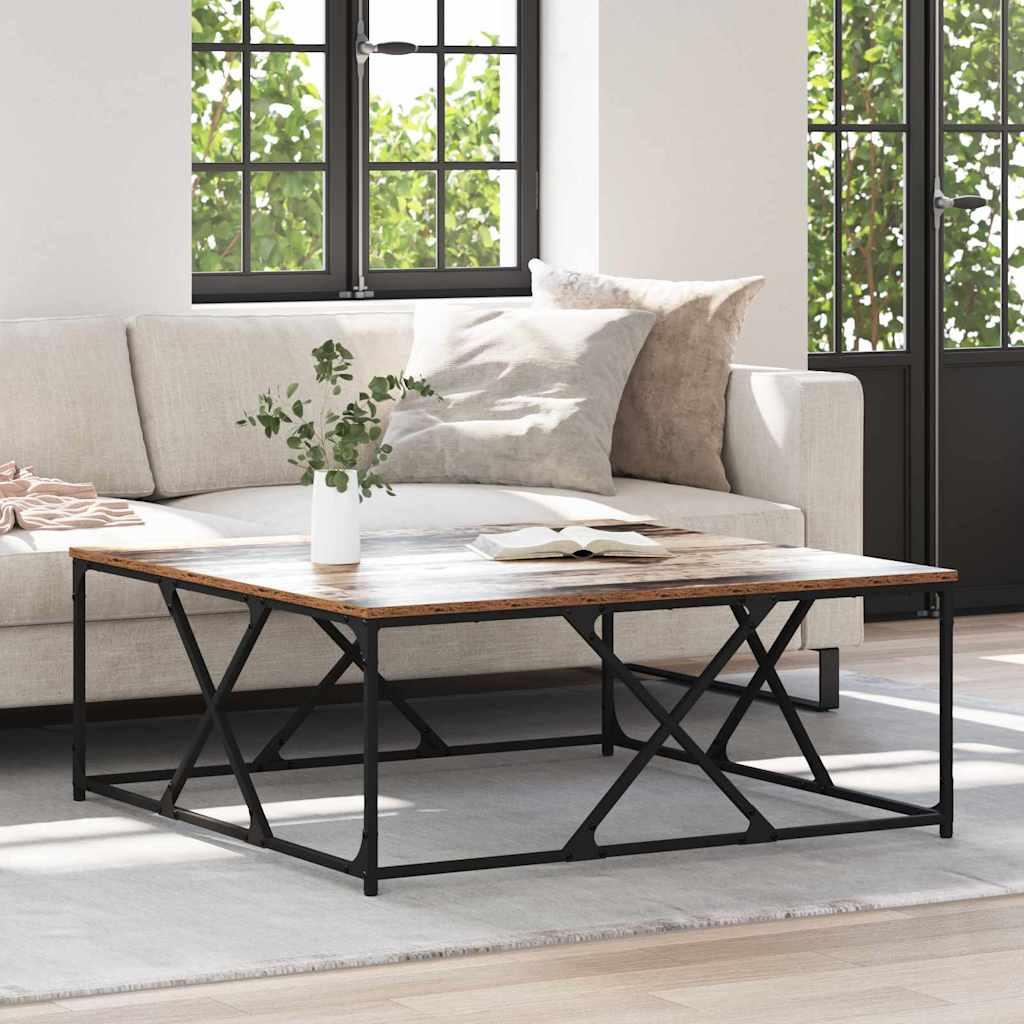 Sofabord Gammelt træ 100 x 100 x 40 cm Konstrueret træ