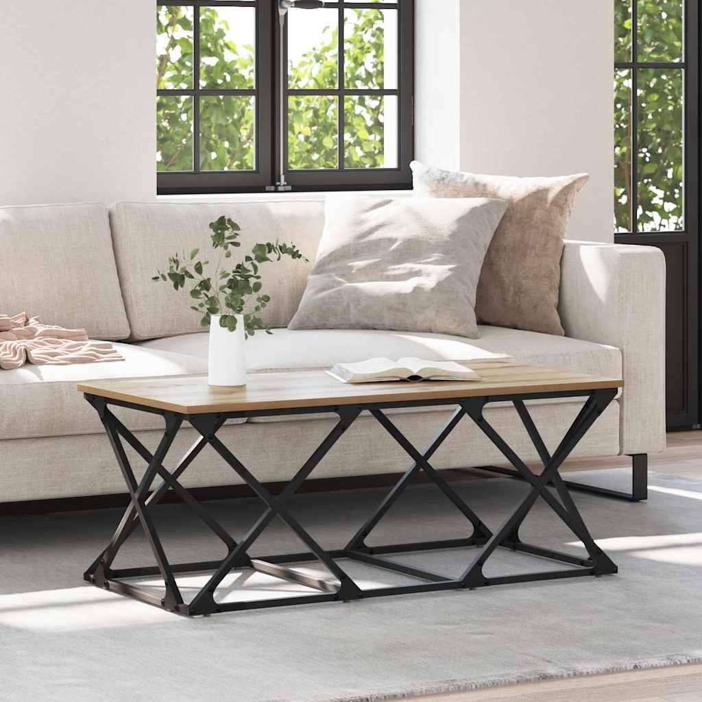 Sofabord artisan eg 100 x 49 x 40 cm Konstrueret træ