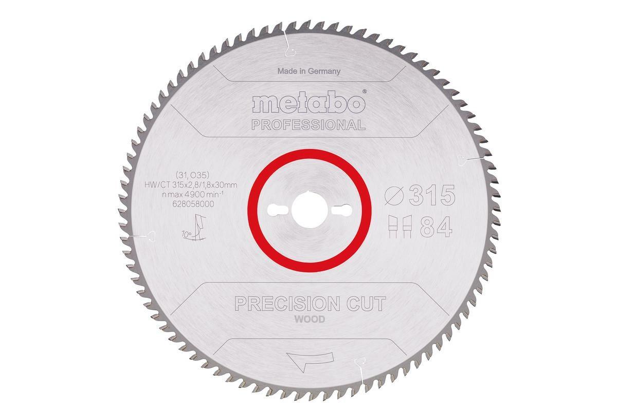 Metabo 4007430176950 - 628058000 Rundsavklinge precision cut wood, kvaliltet professional, til semistationære rundsav