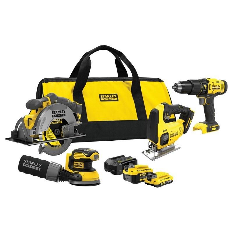 Bore- og skruemaskine sæt STANLEY V20 SFMCK412MDS med taske (1×4,0 Ah + 1×2,0 Ah) billede