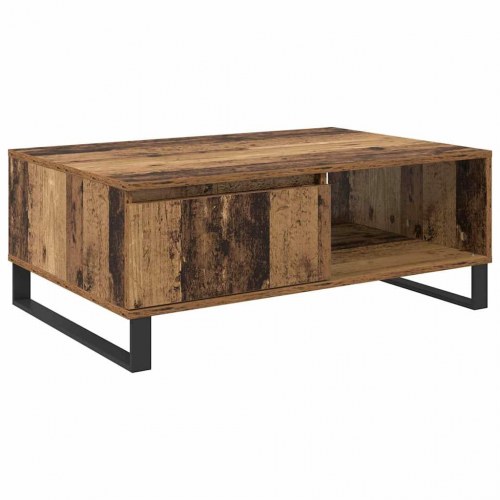 Sofabord i gammelt træ 90 x 60 x 35 cm