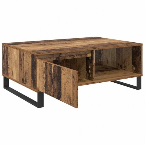Sofabord i gammelt træ 90 x 60 x 35 cm