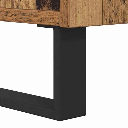 Sofabord i gammelt træ 90 x 60 x 35 cm