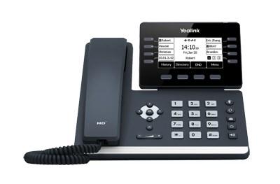 Yealink SIP-T53W - VoIP-telefon - med Bluetooth interface med opkalds-ID - 3-vejs opkaldskapacitet - SIP, SIP v2, SRTP - med 12 linier - klassisk grå