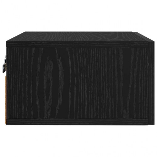 Væghængt natskab 2 stk. - sort eg 35 x 35 x 20 cm