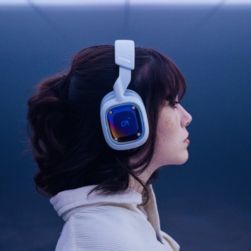 Gaming headset Logitech ASTRO A30 - kablet & trådløst, headband, Bluetooth, hvid
