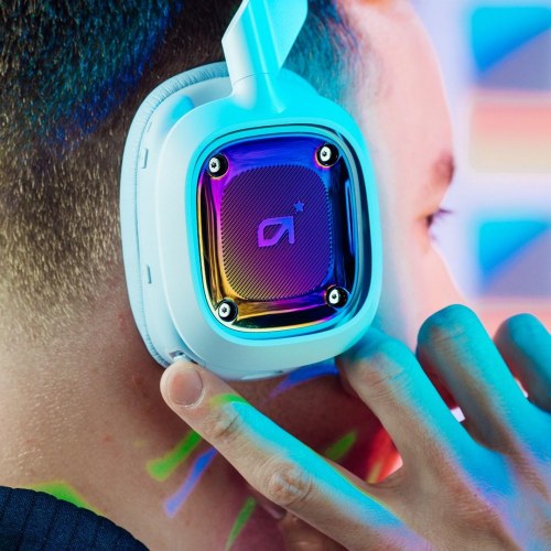 Gaming headset Logitech ASTRO A30 - kablet & trådløst, headband, Bluetooth, hvid