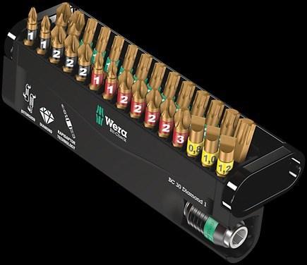 Bitsæt 1/4" Wera BC 30 Diamond 1 - 30 dele billede
