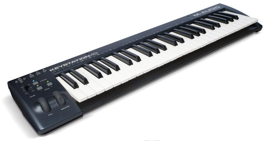 MIDI-keyboard M-Audio Keystation 49 MK3 – 49 tangenter, USB, sort
