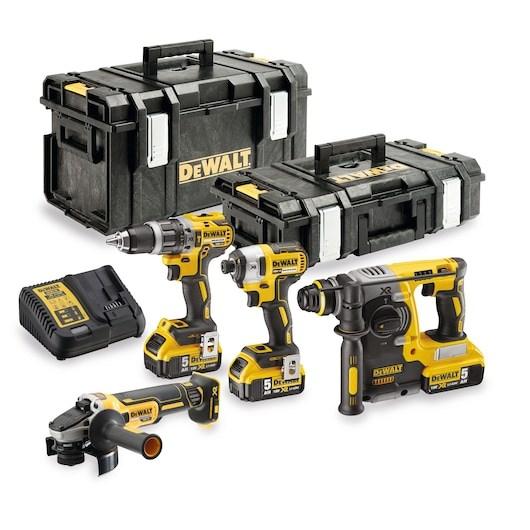 Bore-/skruemaskine sæt 18 V DeWALT DCK422P3-QW med batteri billede